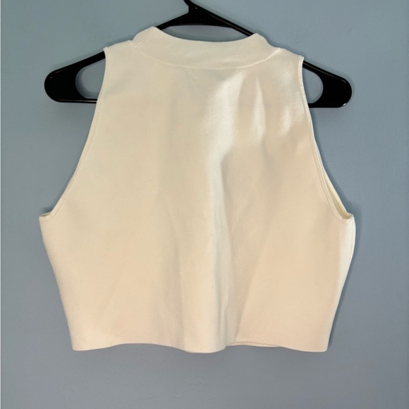 Nordstrom OPEN EDIT Crop Top NWT Small Ivory Cloud (White) Size XL - Picture 2 of 4